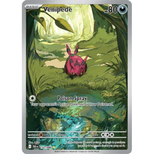 Scarlet & Violet - Black Bolt 132/086 - Venipede [Illustration Rare]