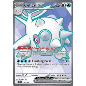 Scarlet & Violet - Destined Rivals 210/182 - Cetitan EX [Ultra Rare]