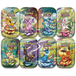 Pokemon TCG Prismatic Evolutions Mini Tin Bundle of 8